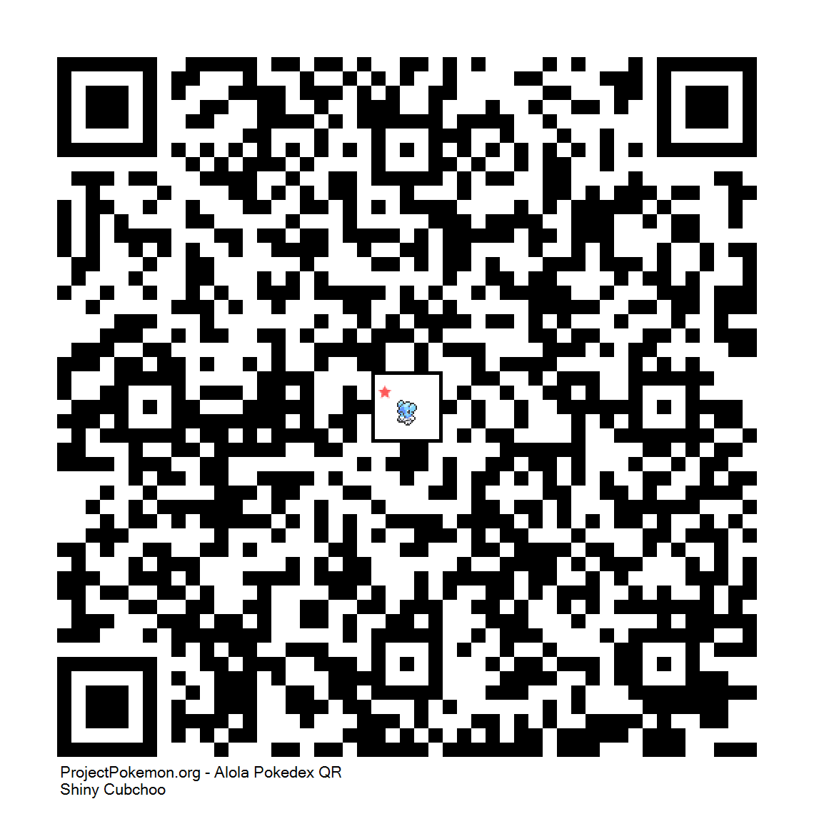Cdigo QR de Cubchoo variocolor